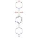 4-[(6-piperazin-1-ylpyridin-3-yl)sulfonyl]morpholine - chemical structure image