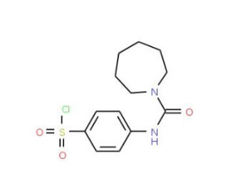 4-[(Azepane-1-carbonyl)-amino]-benzenesulfonyl chloride - chemical structure image
