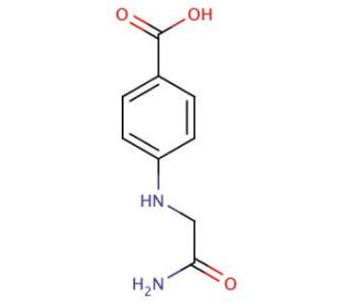 4-[(carbamoylmethyl)amino]benzoic acid - chemical structure image