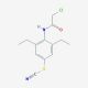 4-[(chloroacetyl)amino]-3,5-diethylphenyl thiocyanate - chemical structure image