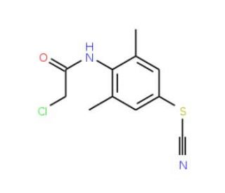 4-[(chloroacetyl)amino]-3,5-dimethylphenyl thiocyanate - chemical structure image
