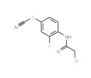 4-[(chloroacetyl)amino]-3-fluorophenyl thiocyanate - chemical structure image