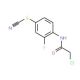 4-[(chloroacetyl)amino]-3-fluorophenyl thiocyanate - chemical structure image
