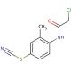 4-[(chloroacetyl)amino]-3-methylphenyl thiocyanate - chemical structure image