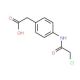 {4-[(chloroacetyl)amino]phenyl}acetic acid (CAS 90798-99-5) - chemical structure image