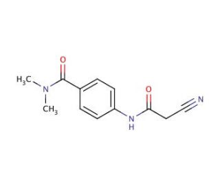 4-[(cyanoacetyl)amino]-N,N-dimethylbenzamide - chemical structure image