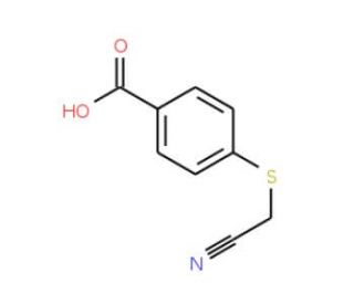 4-[(cyanomethyl)sulfanyl]benzoic acid - chemical structure image
