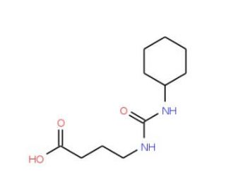 4-{[(cyclohexylamino)carbonyl]amino}butanoic acid - chemical structure image
