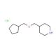 4-[(Cyclopentylmethoxy)methyl]piperidine hydrochloride - chemical structure image