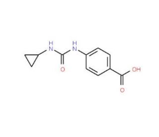 4-{[(cyclopropylamino)carbonyl]amino}benzoic acid - chemical structure image