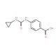 4-{[(cyclopropylamino)carbonyl]amino}benzoic acid - chemical structure image