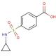 4-[(cyclopropylamino)sulfonyl]benzoic acid - chemical structure image