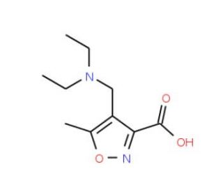 4-[(Diethylamino)methyl]-5-methylisoxazole-3-carboxylic acid (CAS 893749-99-0) - chemical structure image