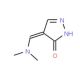 4-[(Dimethylamino)methylene]-2,4-dihydro-3H-pyrazol-3-one (CAS 821016-54-0) - chemical structure image