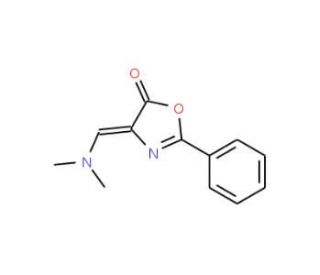 4-[(Dimethylamino)methylene]-2-phenyl-1,3-oxazol-5(4H)-one (CAS 51254-00-3) - chemical structure image