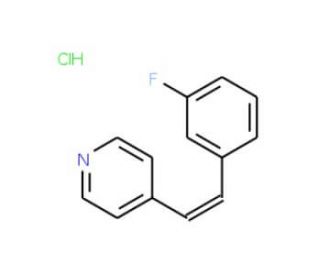 4-[(E)-2-(3-Fluorophenyl)vinyl]pyridine hydrochloride - chemical structure image