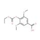 4-[(ethoxycarbonyl)oxy]-3,5-dimethoxybenzoic acid (CAS 18780-67-1) - chemical structure image