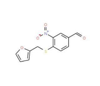 4-[(Fur-2-ylmethyl)thio]-3-nitrobenzaldehyde (CAS 175278-53-2) - chemical structure image