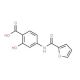 4-[(Furan-2-carbonyl)-amino]-2-hydroxy-benzoic acid - chemical structure image