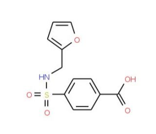 4-[(Furan-2-ylmethyl)-sulfamoyl]-benzoic acid (CAS 321979-08-2) - chemical structure image