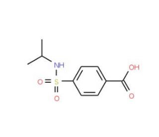 4-[(isopropylamino)sulfonyl]benzoic acid (CAS 10252-66-1) - chemical structure image