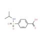 4-[(isopropylamino)sulfonyl]benzoic acid (CAS 10252-66-1) - chemical structure image