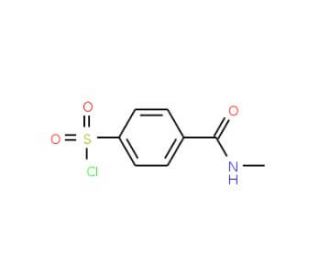 4-[(methylamino)carbonyl]benzenesulfonyl chloride (CAS 874622-79-4) - chemical structure image