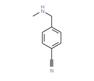 4-[(methylamino)methyl]benzonitrile (CAS 34403-48-0) - chemical structure image