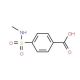 4-[(methylamino)sulfonyl]benzoic acid (CAS 10252-63-8) - chemical structure image
