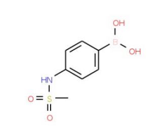 4-[(Methylsulphonyl)amino]benzeneboronic acid (CAS 380430-57-9) - chemical structure image