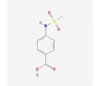 4-[(Methylsulphonyl)amino]benzoic acid (CAS 7151-76-0) - chemical structure image