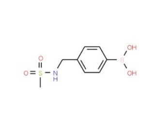 4-[(Methylsulphonylamino)methyl]benzeneboronic acid (CAS 850568-38-6) - chemical structure image