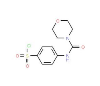 4-[(Morpholine-4-carbonyl)-amino]-benzenesulfonyl chloride - chemical structure image