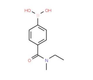 4-[(N-Ethyl-N-methylamino)carbonyl]benzeneboronic acid (CAS 871333-04-9) - chemical structure image