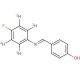 4-{[(p-Fluorophenyl)imino]methyl}phenol-d4 (CAS 1185243-77-9) - chemical structure image