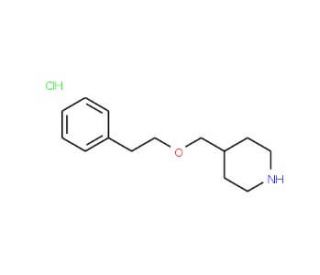 4-[(Phenethyloxy)methyl]piperidine hydrochloride - chemical structure image