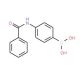 4-[(phenylcarbonyl)amino]benzeneboronic acid (CAS 397843-80-0) - chemical structure image