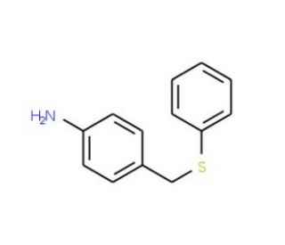 4-[(Phenylthio)methyl]aniline (CAS 13738-70-0) - chemical structure image