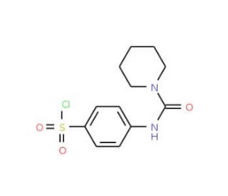 4-[(Piperidine-1-carbonyl)-amino]benzenesulfonyl chloride - chemical structure image