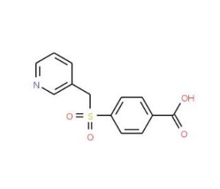 4-[(pyridin-3-ylmethyl)sulfonyl]benzoic acid - chemical structure image