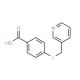 4-[(pyridin-3-ylmethyl)thio]benzoic acid - chemical structure image