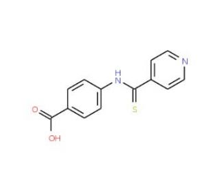 4-[(Pyridin-4-ylcarbonothioyl)amino]benzoic acid - chemical structure image