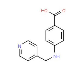 4-[(Pyridin-4-ylmethyl)-amino]-benzoic acid (CAS 5966-20-1) - chemical structure image