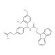 4-[(R,S)-alpha-1-(9H-Fluren-9-yl)-methoxy formamido]2,4-dimethoxybenzylphenoxyacetic acid (CAS 126828-35-1) - chemical struct