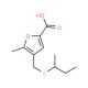 4-[(sec-Butylsulfanyl)methyl]-5-methyl-2-furoic acid - chemical structure image