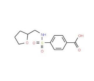 4-[(Tetrahydro-furan-2-ylmethyl)-sulfamoyl]-benzoic acid (CAS 325851-59-0) - chemical structure image