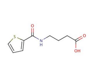 4-[(thien-2-ylcarbonyl)amino]butanoic acid - chemical structure image