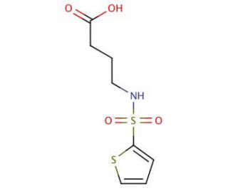 4-[(thien-2-ylsulfonyl)amino]butanoic acid - chemical structure image