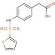 {4-[(thien-2-ylsulfonyl)amino]phenyl}acetic acid - chemical structure image