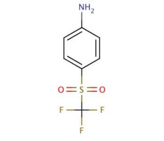 4-[(trifluoromethyl)sulfonyl]aniline (CAS 473-27-8) - chemical structure image